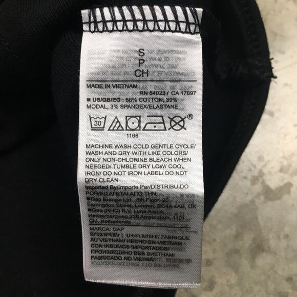 Gap Modern Long Sleeve Corset Top Womens Black Small T Shirt Tee Blouse Goth EUC - Picture 8 of 16